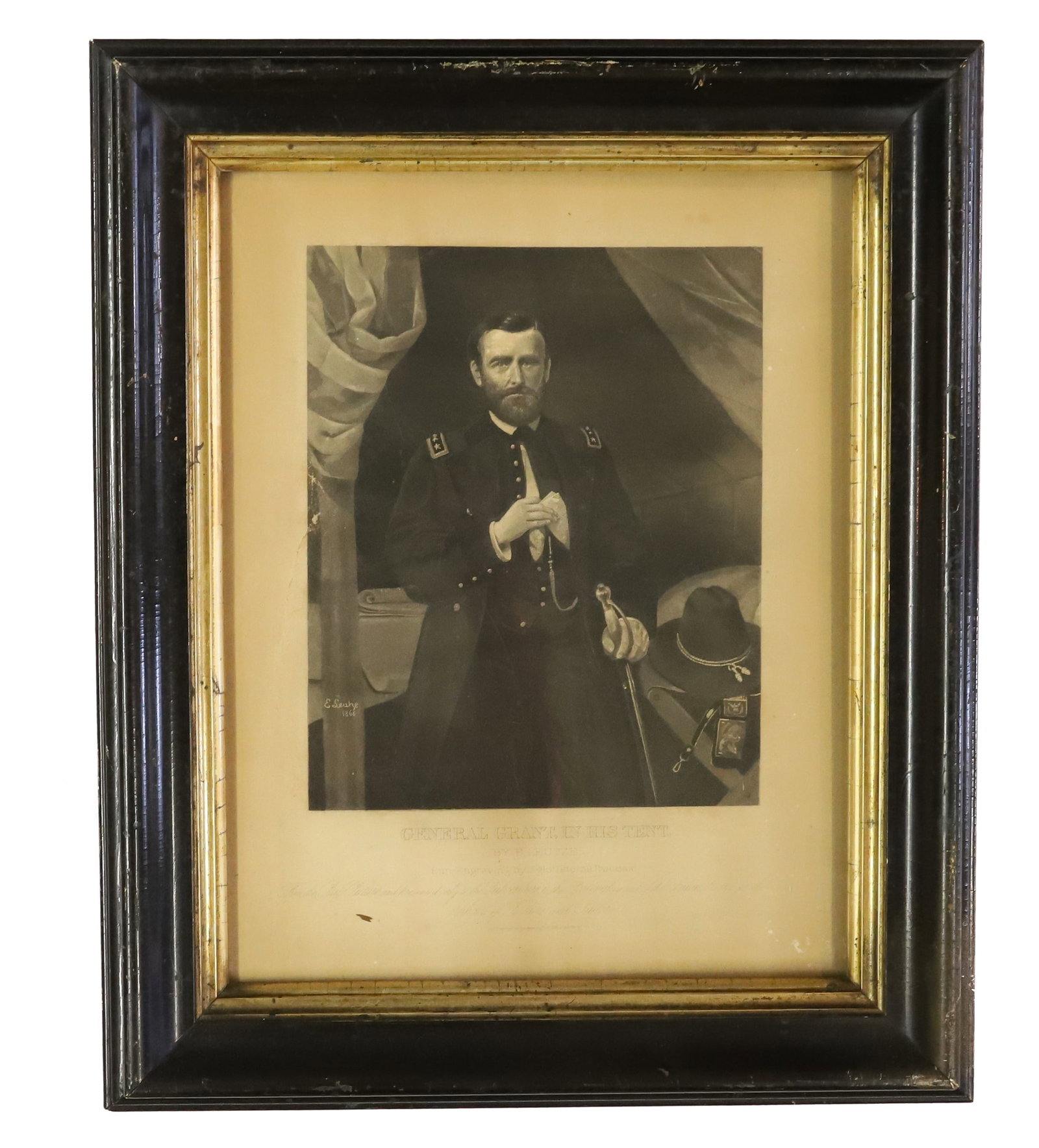 19TH C. ENGRAVING, GENERAL GRANT (1 of 5)