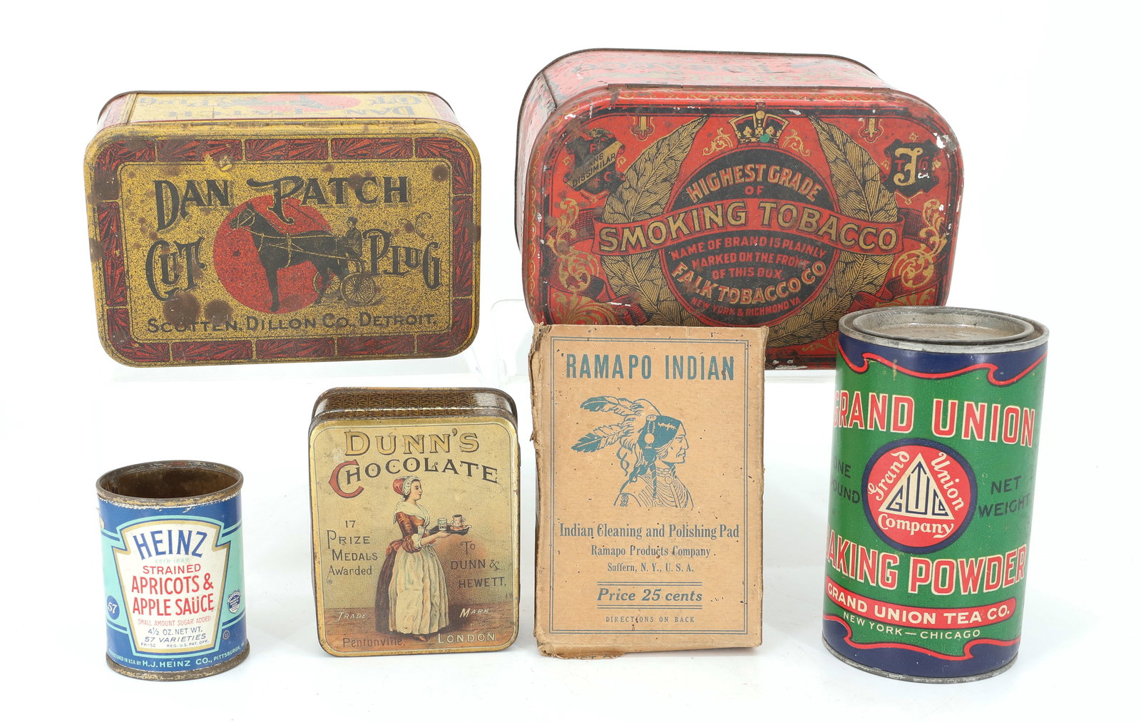 LOT OF ADVERTISING TINS (1 of 5)