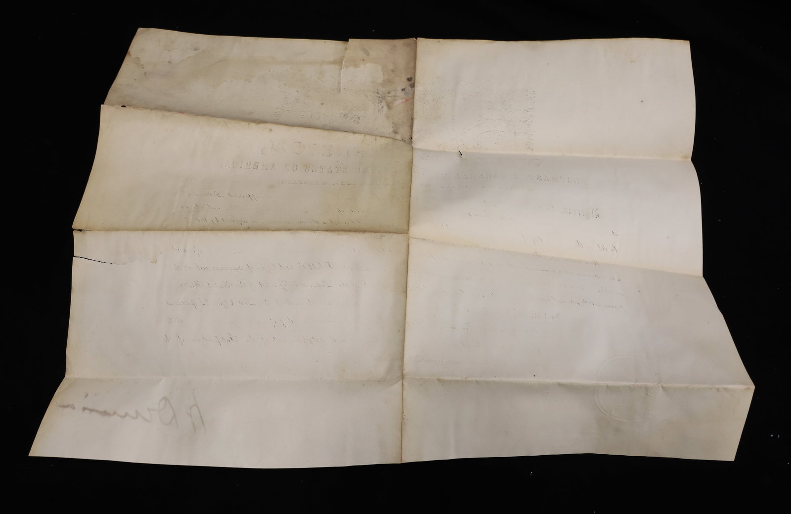 WILLIAM DENNISON SGND. DOCUMENT AS POSTMASTER GENERAL - 5