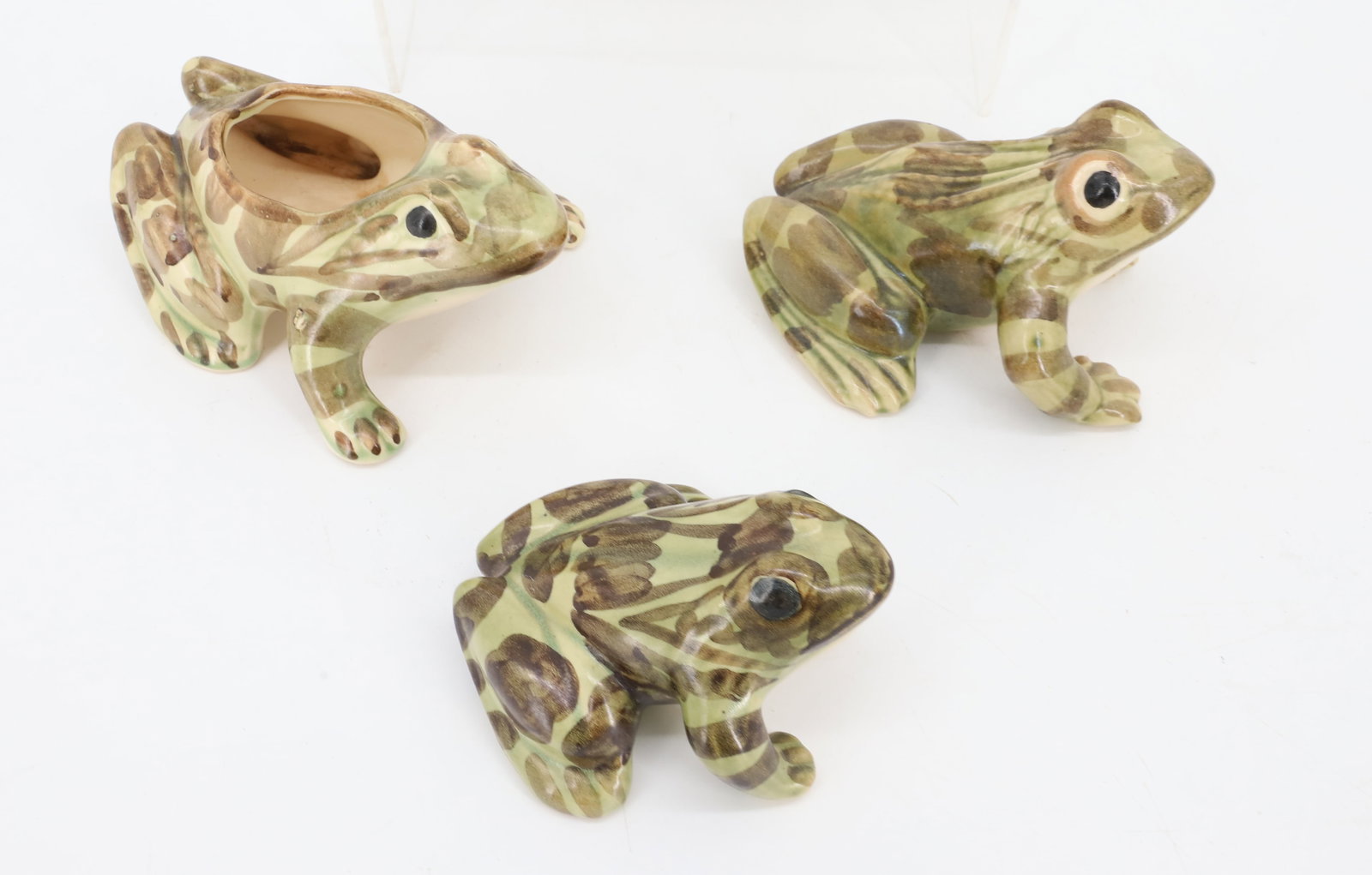 (4) CERAMIC FROGS - 2