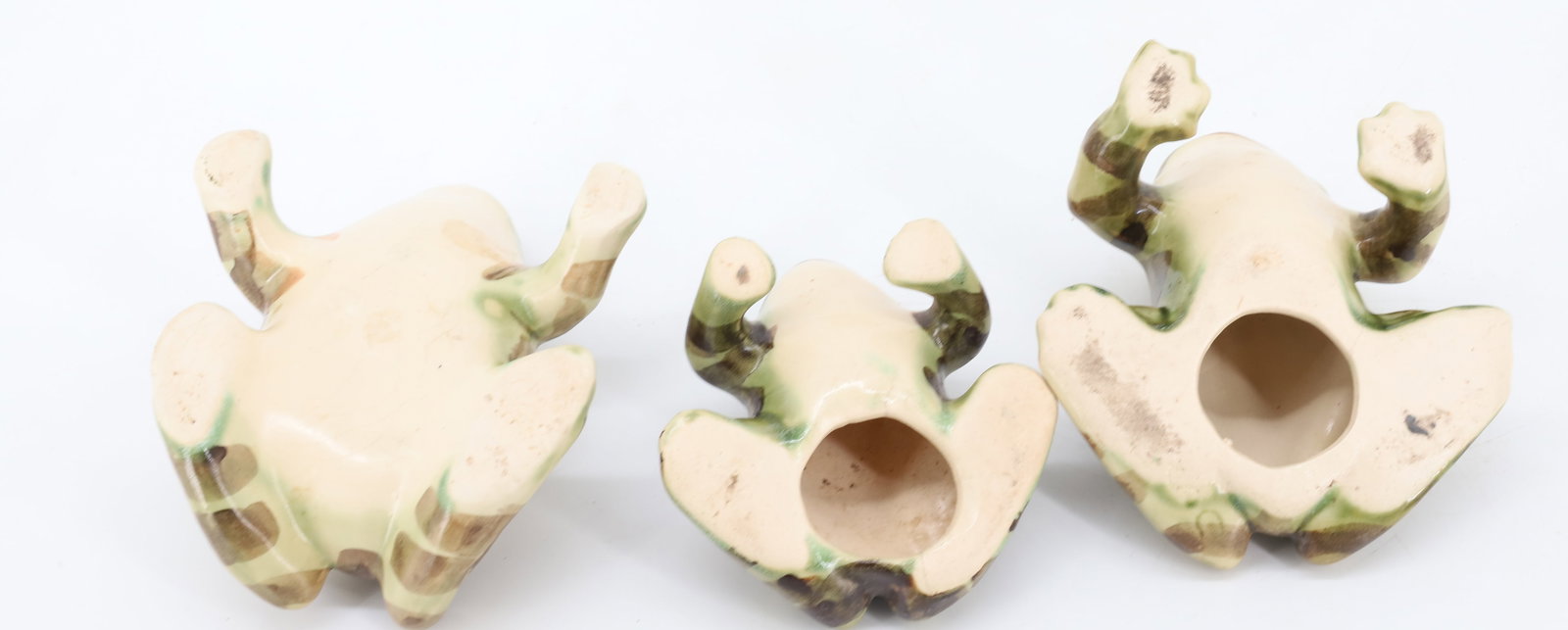(4) CERAMIC FROGS - 5