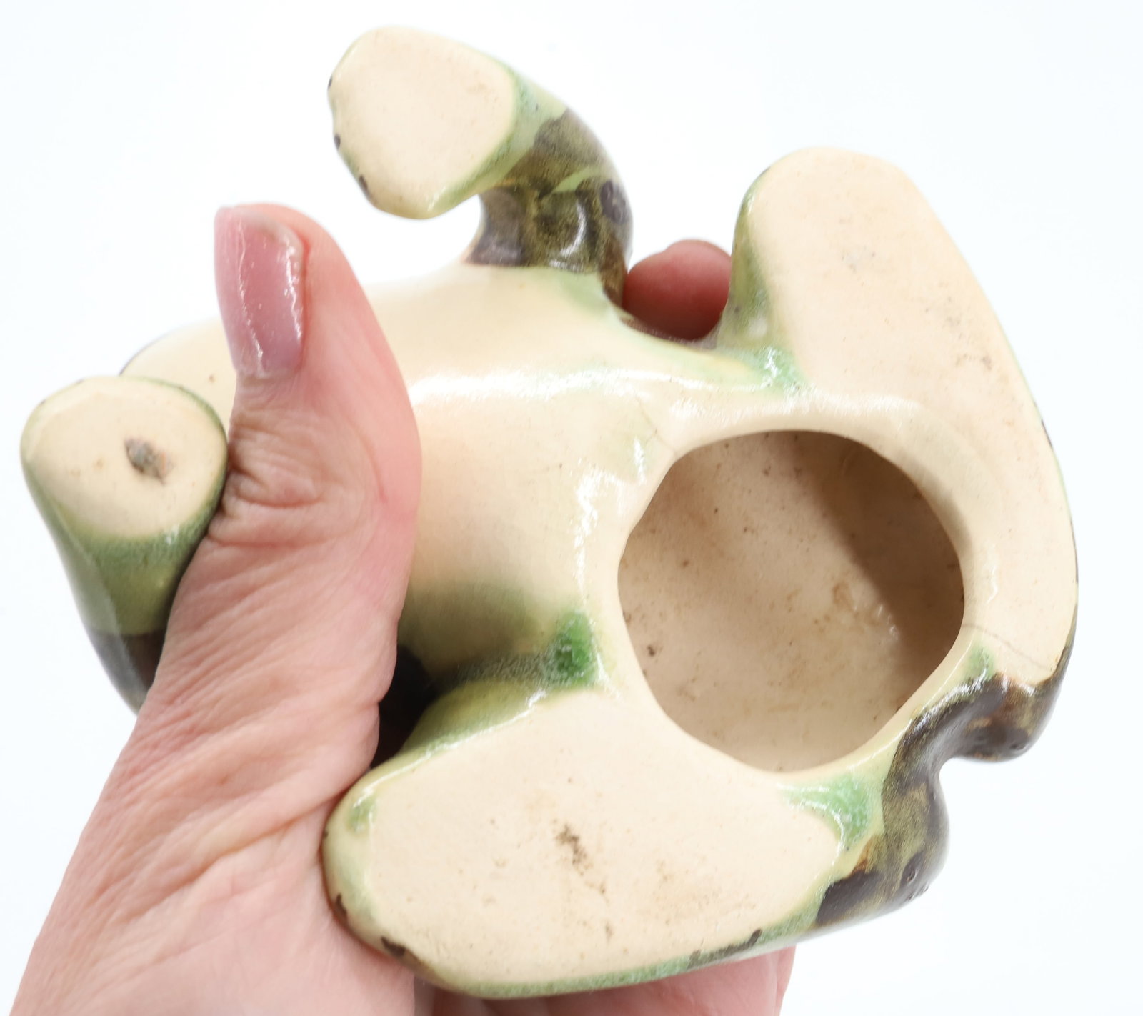 (4) CERAMIC FROGS - 7