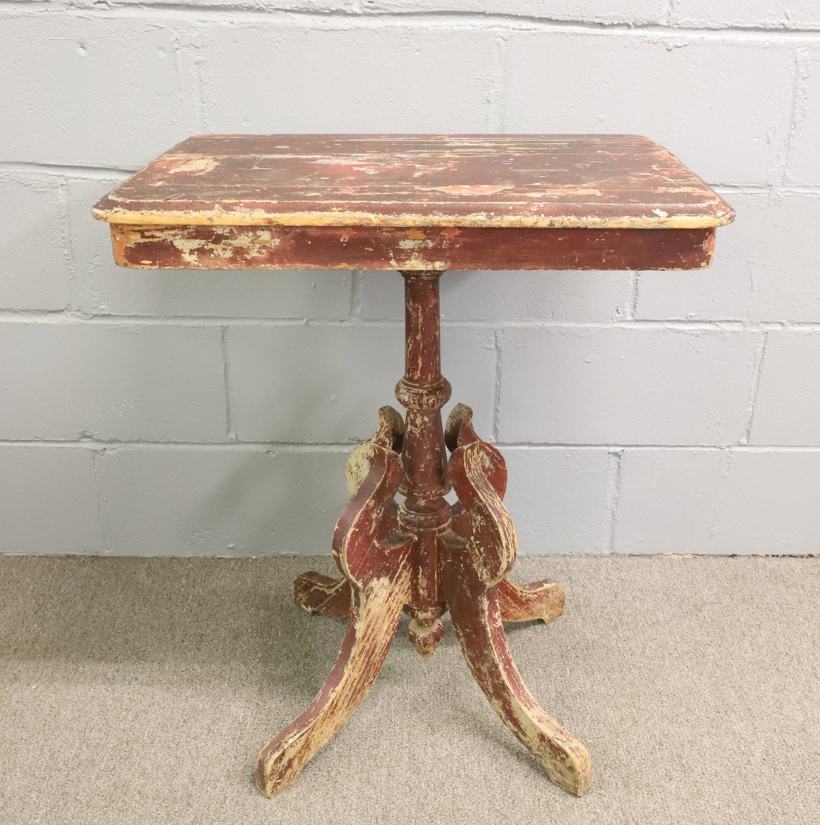 PAINTED VICTORIAN TABLE - 3