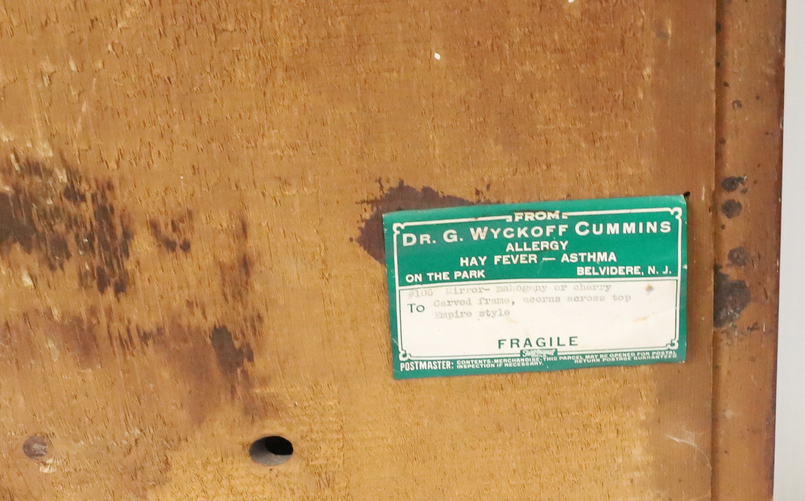 19TH C. REVERSE PAINTED MIRROR - 7