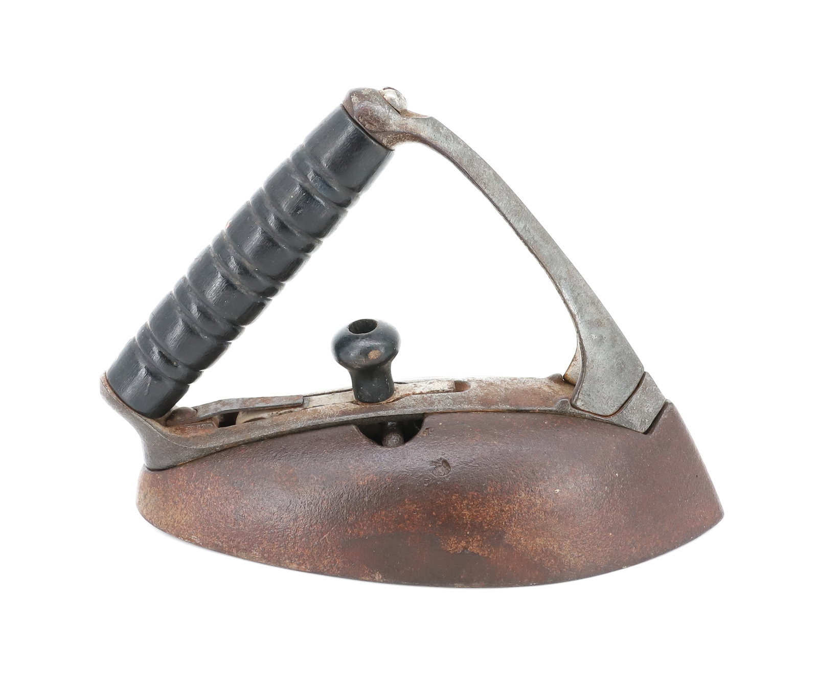 UNUSUAL DETACHABLE HANDLE IRON: SEARS, ROEBUCK, #1. WITH SLOPED HANDLE. 7" . PLEASE READ CAREFULLY - ITEMS MUST BE PAID FOR THROUGH LIVE AUCTIONEERS OR WITH CASH OR CHECK IN PERSON - Terms for Purchasing and Shipping of Auction