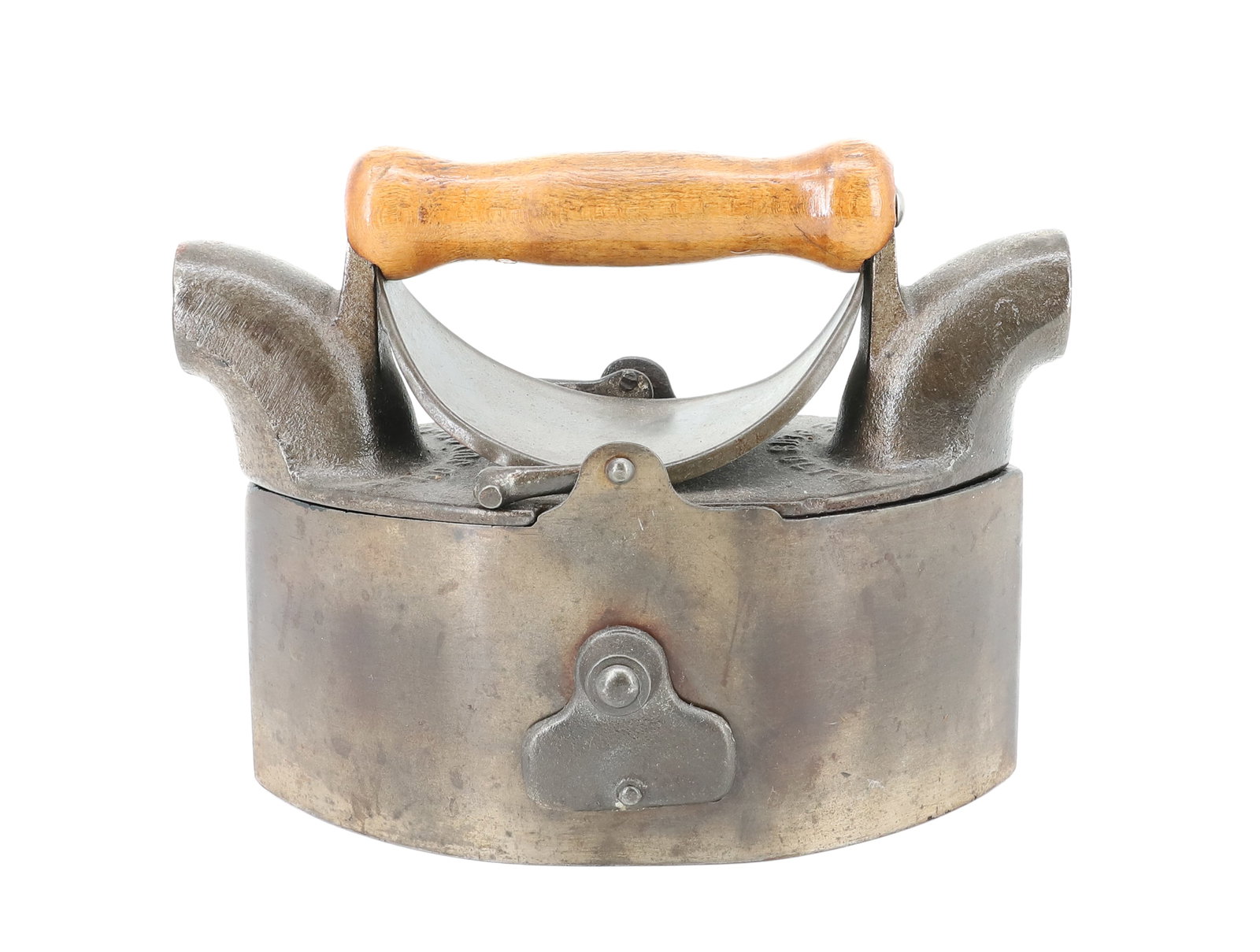 UNUSUAL DOUBLE POINT CHARCOAL IRON (1 of 5)