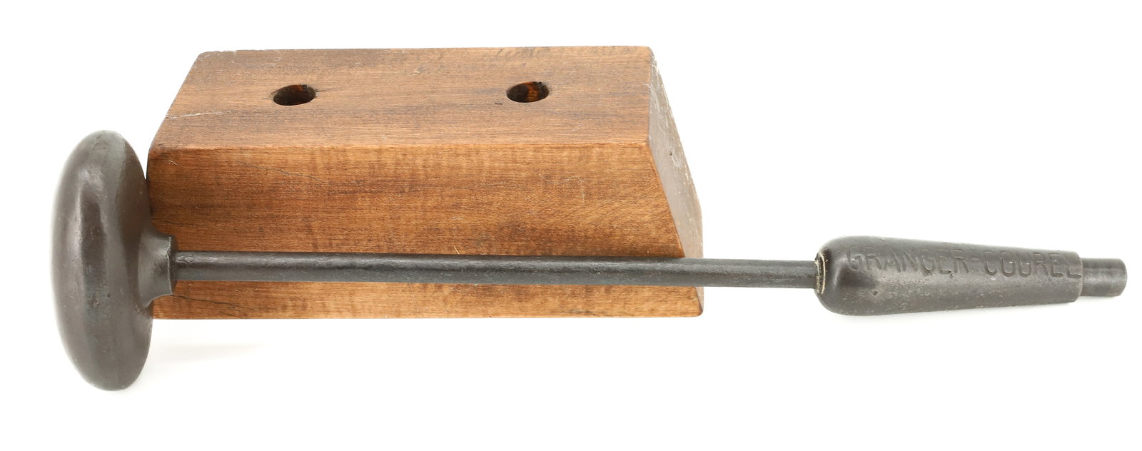 (2) 19TH C. EGG IRONS - 2