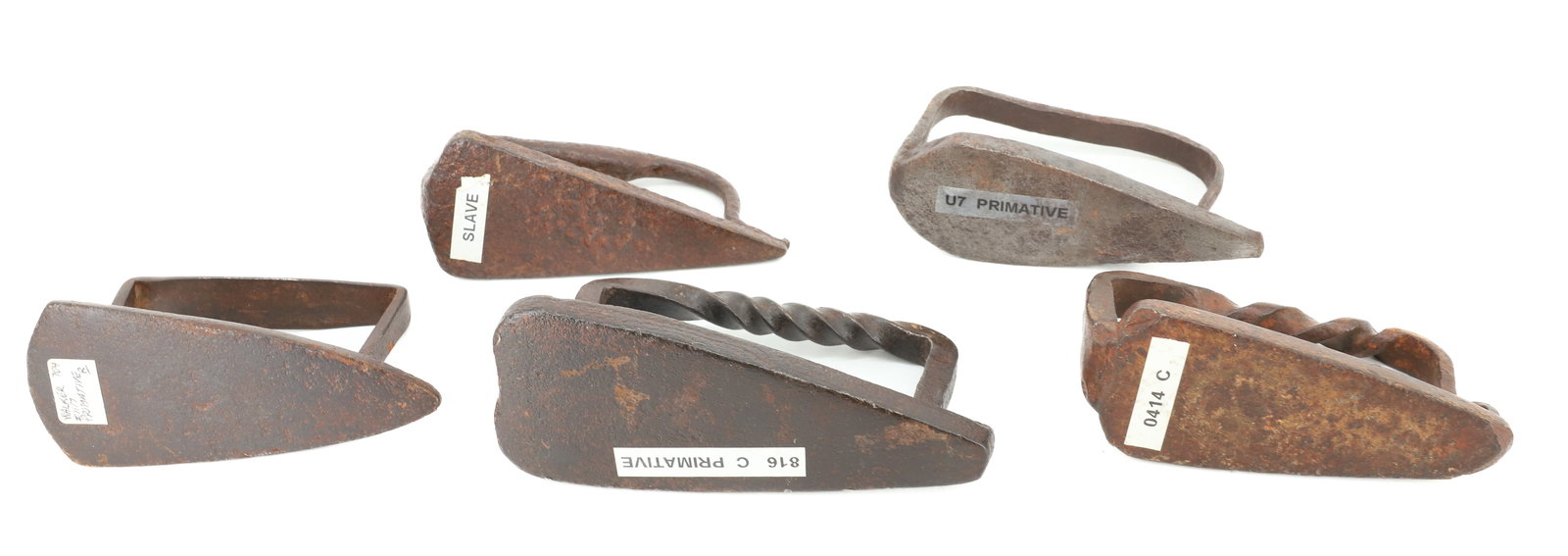 (5) PRIMITIVE FLAT IRONS - 4