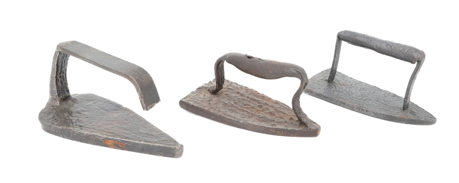 (3) HANDMADE PRIMITIVE IRONS (1 of 3)