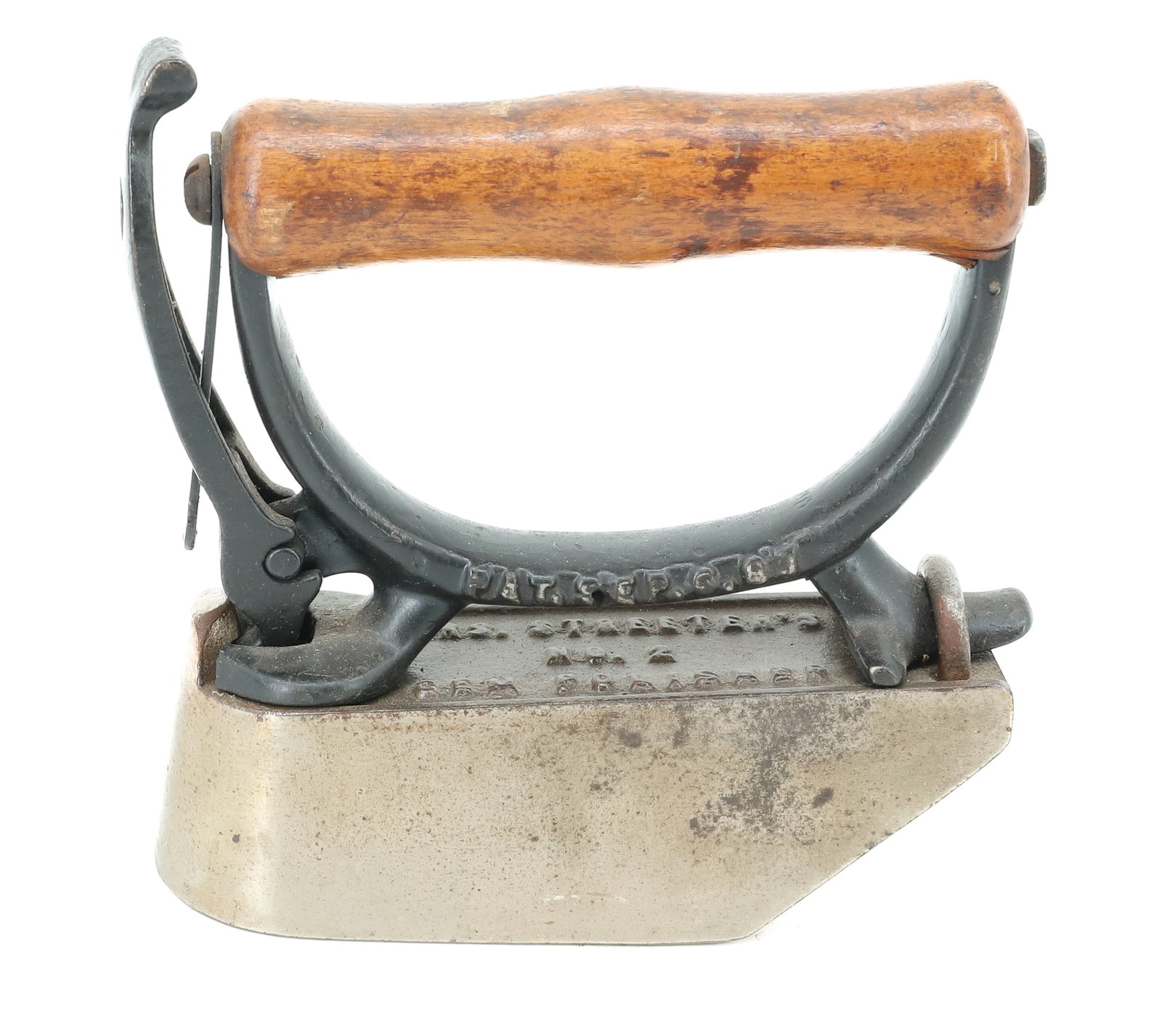 MRS. STREETERS GEM POLISHER: PAT. 1887. DETACHABLE HANDLE. #2. 5 1/2" L. PLEASE READ CAREFULLY - ITEMS MUST BE PAID FOR THROUGH LIVE AUCTIONEERS OR WITH CASH OR CHECK IN PERSON - Terms for Purchasing and Shipping of Auction Items