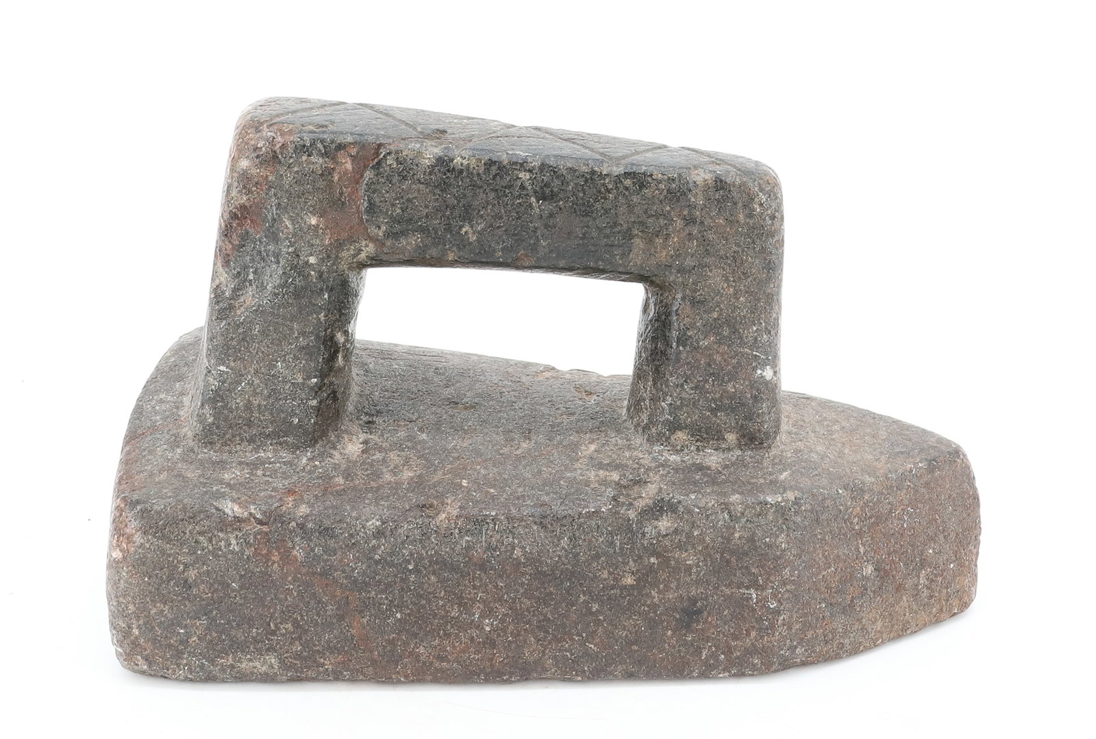 EARLY CARVED SOAPSTONE IRON (1 of 6)