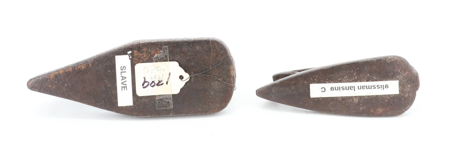 (2) HANDWROUGHT PRIMITIVE IRONS - 3