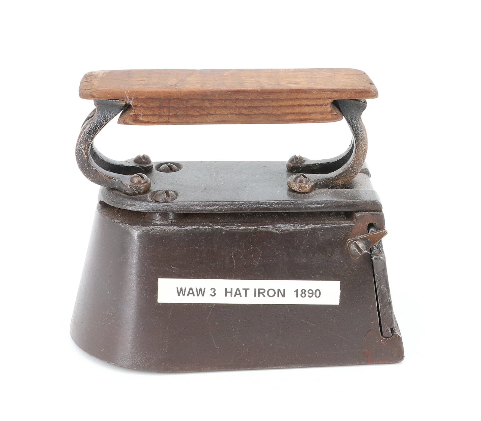 19TH C. HAT IRON - 3