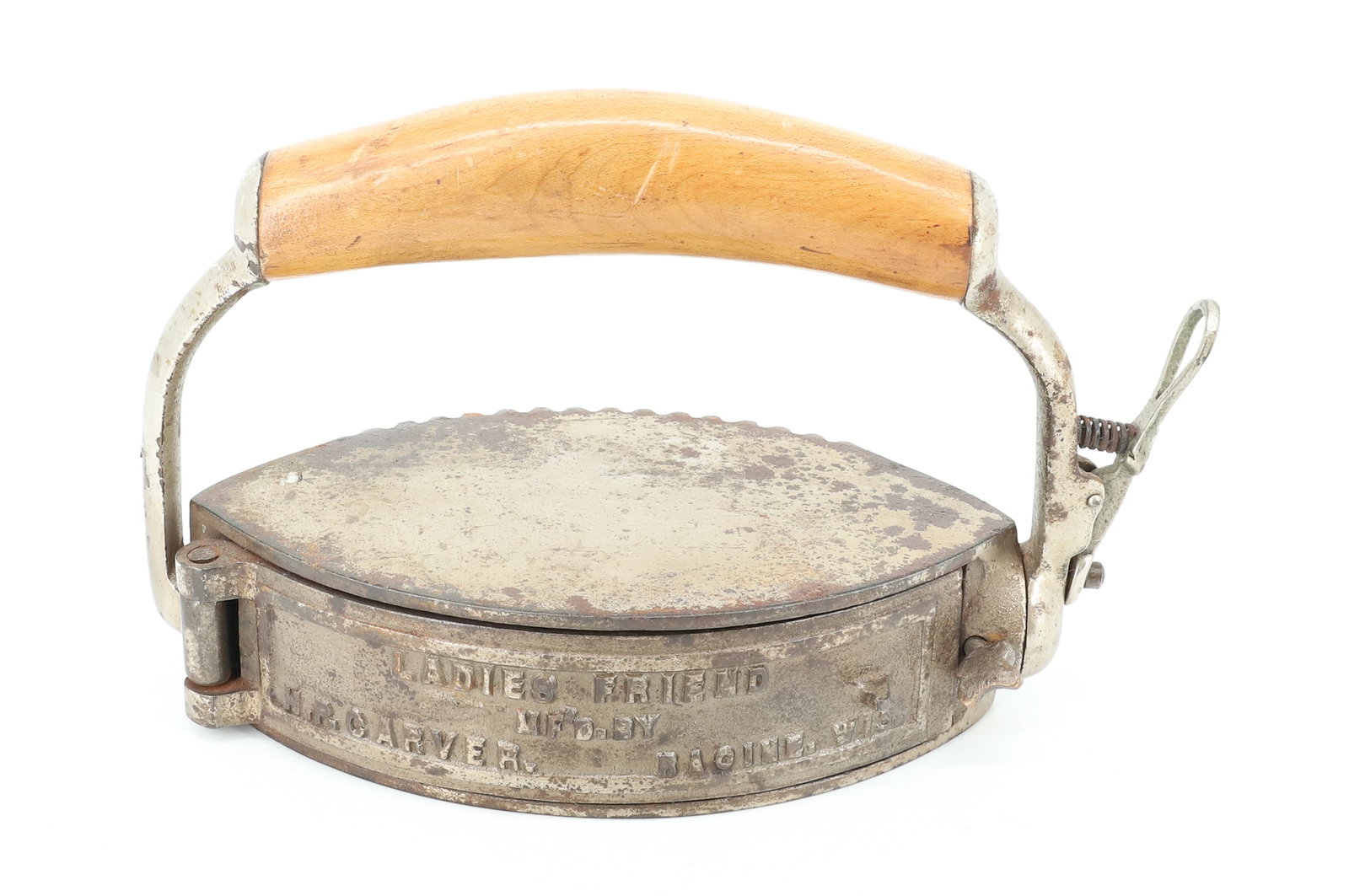 LADIES FRIEND CARVER IRON: REVOLVING HANDLE COMBINATION IRON. 6 1/2" L. NO SLUG. PLEASE READ CAREFULLY - ITEMS MUST BE PAID FOR THROUGH LIVE AUCTIONEERS OR WITH CASH OR CHECK IN PERSON - Terms for Purchasing and Shipping of