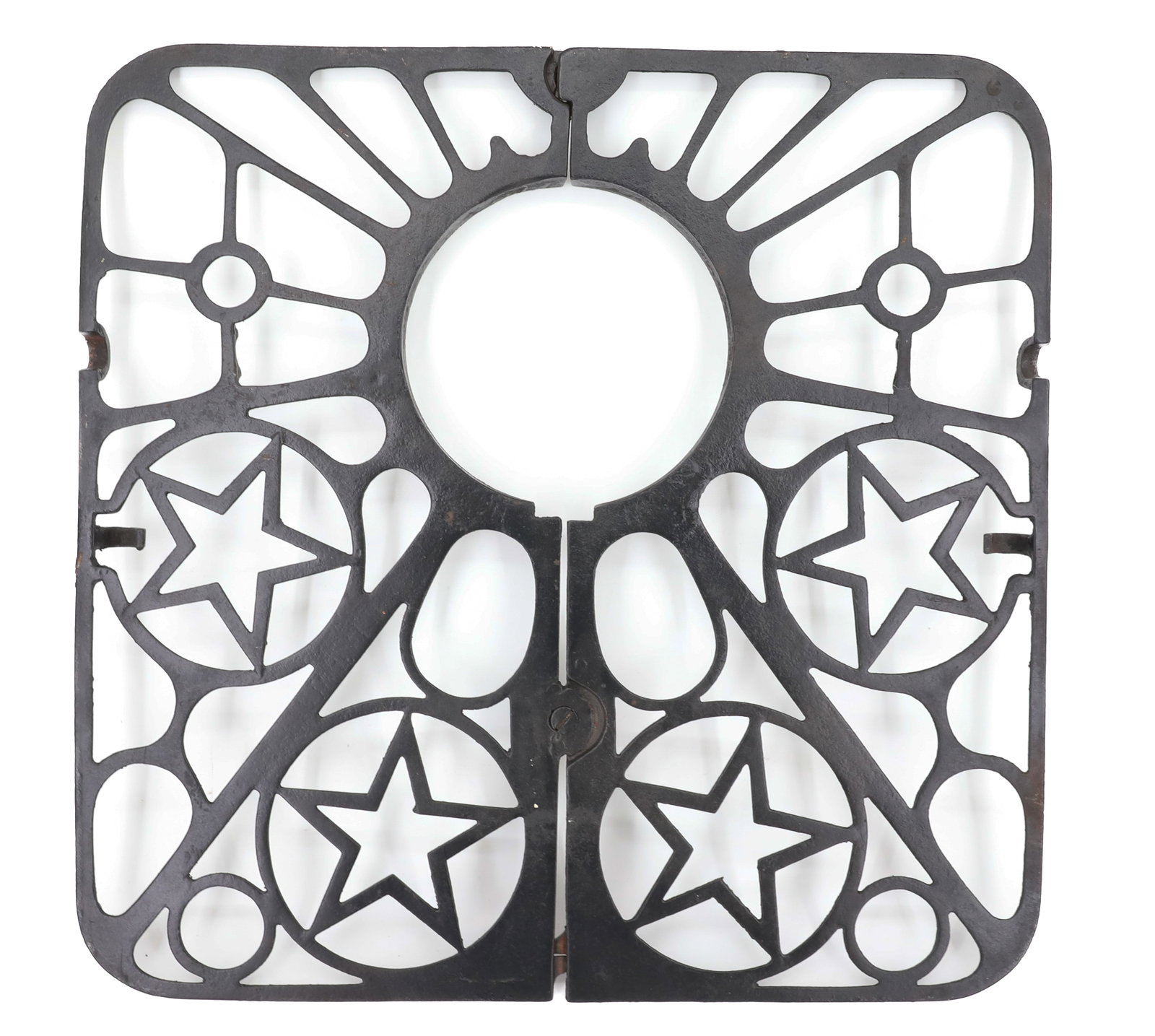CAST IRON STOVE PIPE TRIVET SHELF (1 of 4)