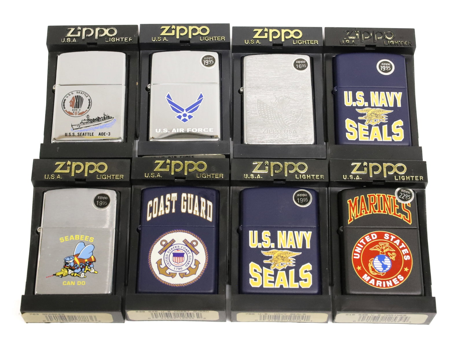 (8) Zippo Lighters, New in Boxes (1 of 3)