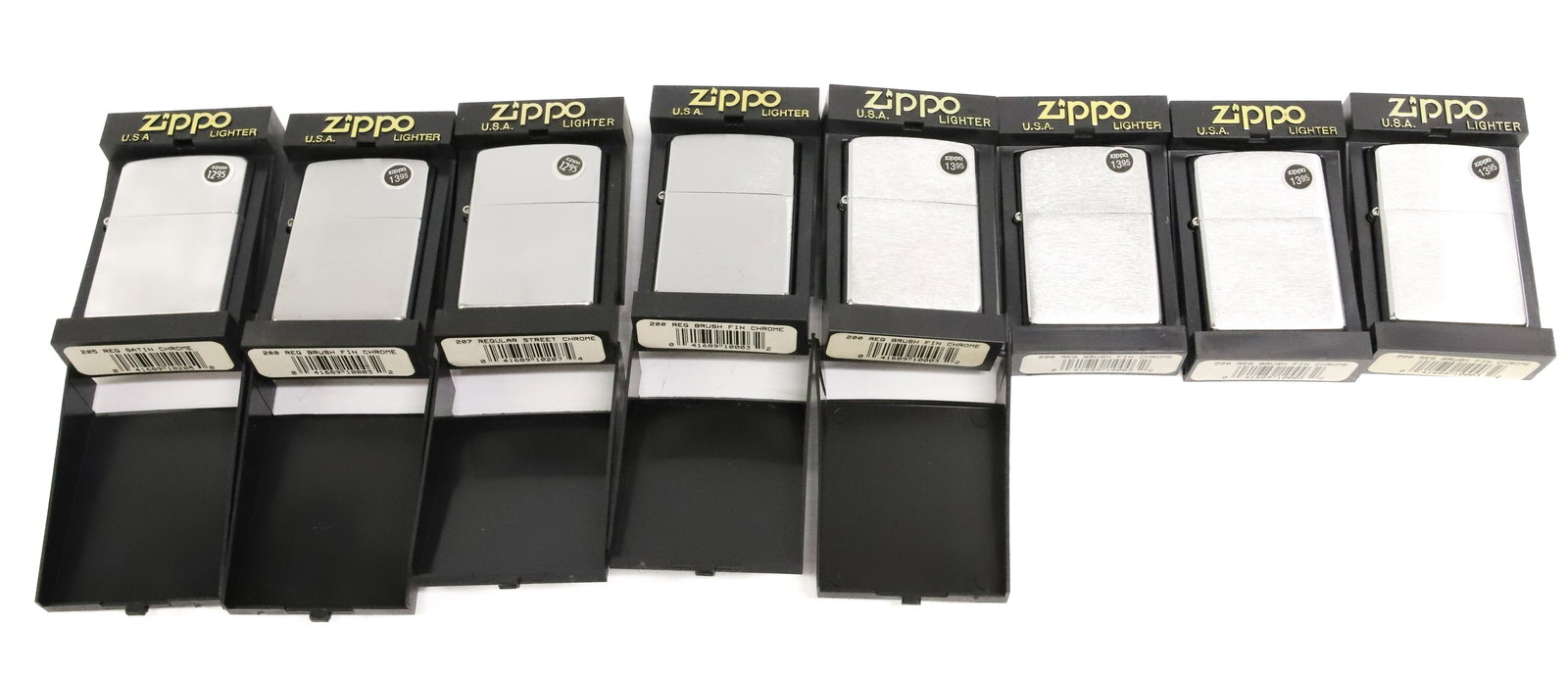 (8) Zippo Lighters, New in Boxes (1 of 1)