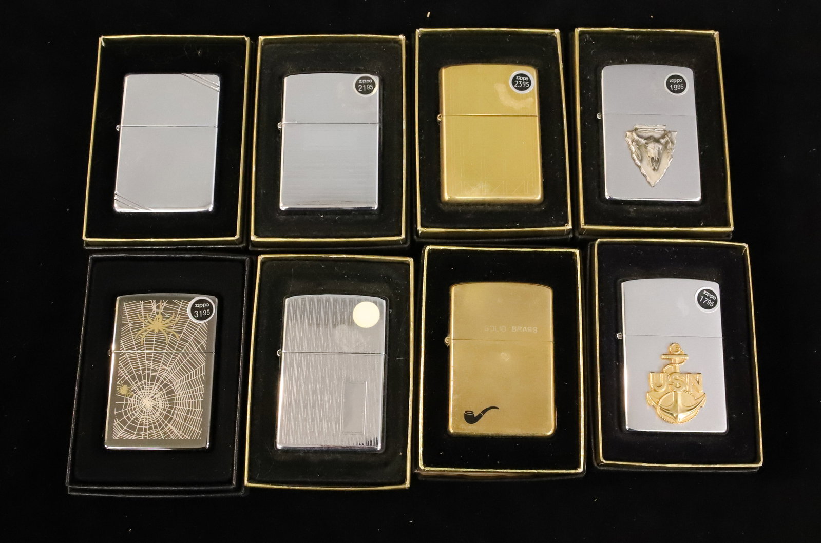 (8) Zippo Lighters, New in Boxes (1 of 3)