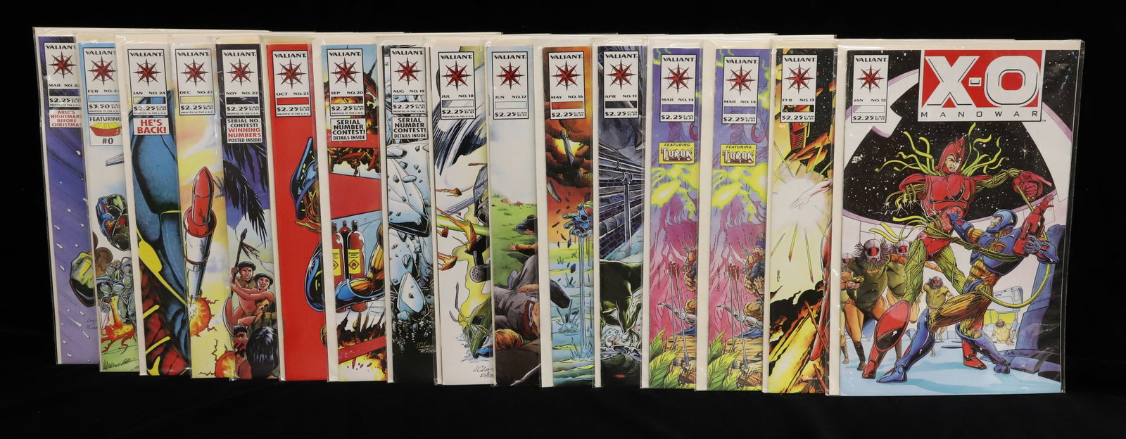 (16) Valiant comic book: X-O Manowar PLEASE READ CAREFULLY - ITEMS MUST BE PAID FOR THROUGH LIVE AUCTIONEERS OR WITH CASH OR CHECK IN PERSON - Terms for Purchasing and Shipping of Auction Items. Please read carefully before b