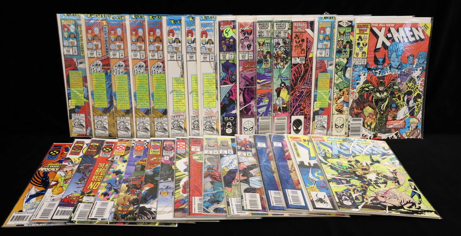 (32) Marvel comics comic books: X-Men 30th Anniversary & Direct Editions PLEASE READ CAREFULLY - ITEMS MUST BE PAID FOR THROUGH LIVE AUCTIONEERS OR WITH CASH OR CHECK IN PERSON - Terms for Purchasing and Shipping of Auction Items.