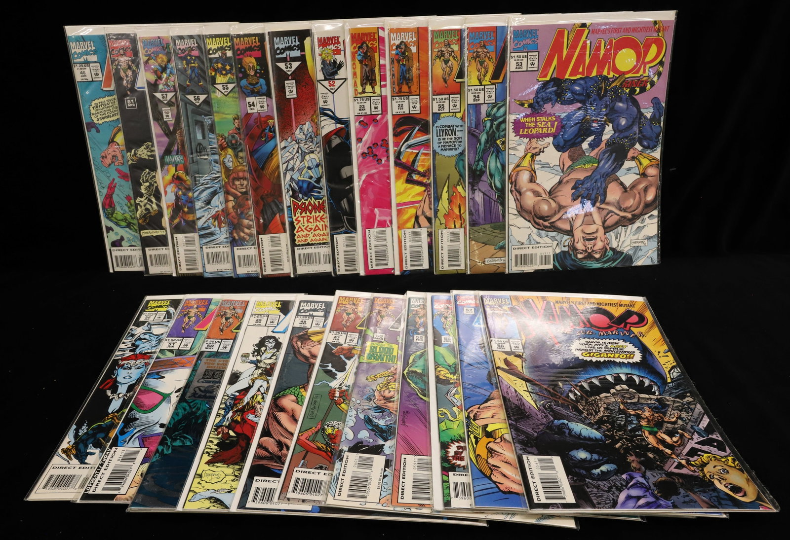 (24) Marvel comics comic books: Namor, "The New Warriors", & "Nomad" comics PLEASE READ CAREFULLY - ITEMS MUST BE PAID FOR THROUGH LIVE AUCTIONEERS OR WITH CASH OR CHECK IN PERSON - Terms for Purchasing and Shipping of Auction