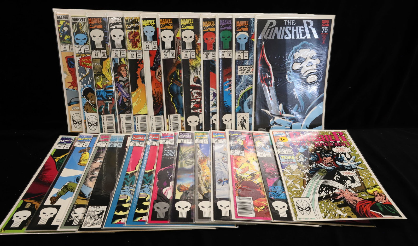 (25) Marvel comics comic books "The Punisher": Various "The Punisher" comics PLEASE READ CAREFULLY - ITEMS MUST BE PAID FOR THROUGH LIVE AUCTIONEERS OR WITH CASH OR CHECK IN PERSON - Terms for Purchasing and Shipping of Auction Items. Please read