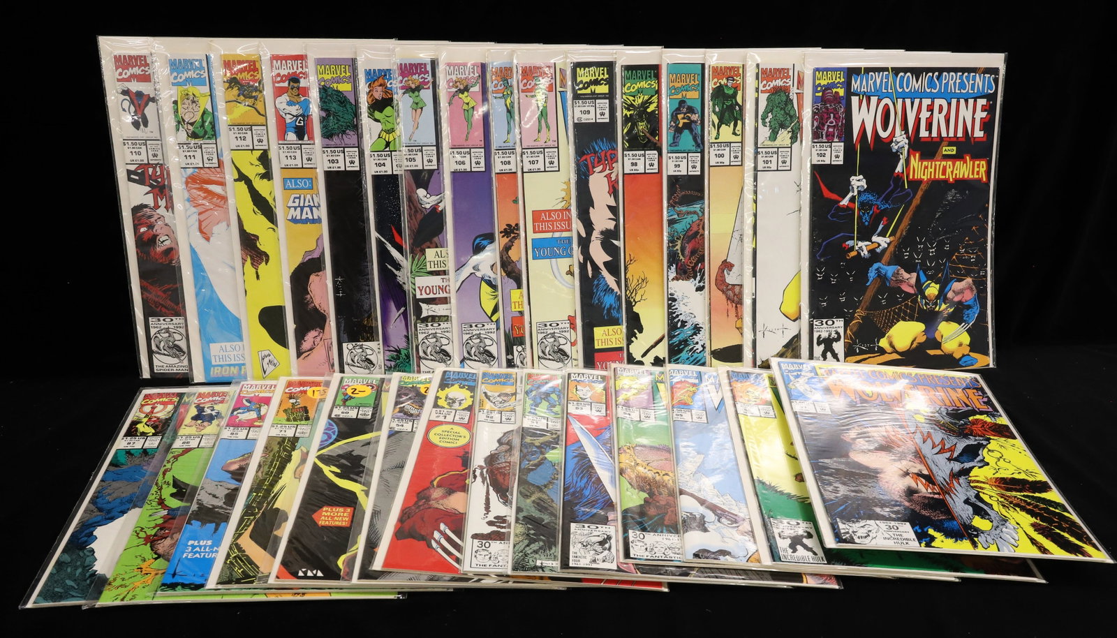 (30) Marvel comics "Wolverine": Wolverine comics W/ 30th Anniversary Editions PLEASE READ CAREFULLY - ITEMS MUST BE PAID FOR THROUGH LIVE AUCTIONEERS OR WITH CASH OR CHECK IN PERSON - Terms for Purchasing and Shipping of Auction Ite