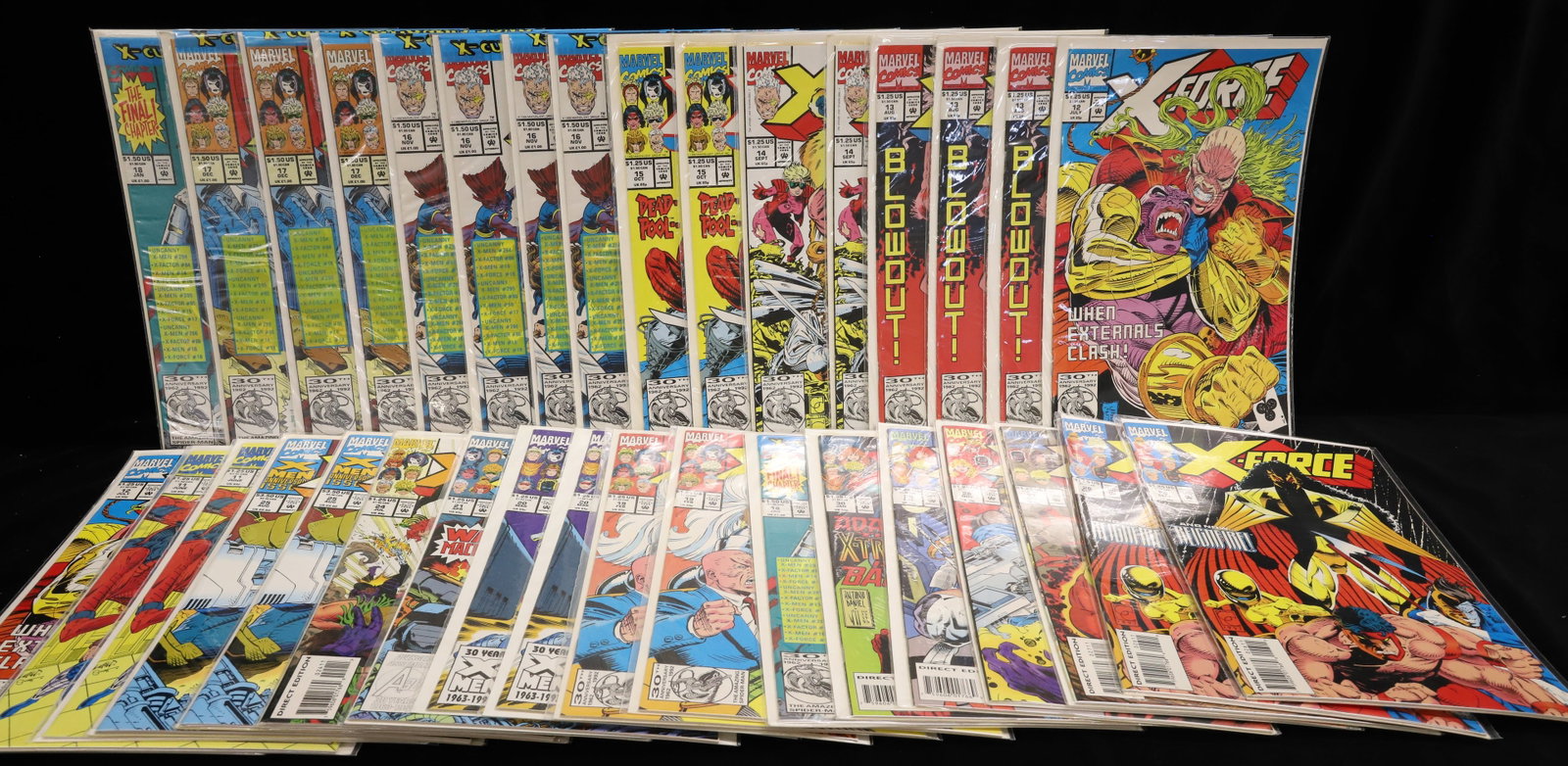 (34) Marvel comics comic books "X Force": Lot of X-Factor w/ "X-cutioner's Song" PLEASE READ CAREFULLY - ITEMS MUST BE PAID FOR THROUGH LIVE AUCTIONEERS OR WITH CASH OR CHECK IN PERSON - Terms for Purchasing and Shipping of Auction Items.