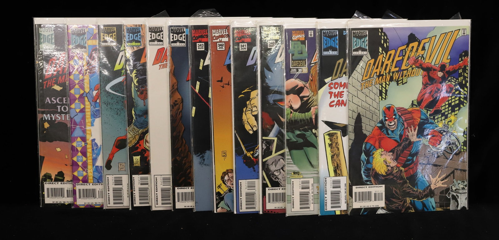 (13) Marvel comics comic books: Edge, Daredevil, etc PLEASE READ CAREFULLY - ITEMS MUST BE PAID FOR THROUGH LIVE AUCTIONEERS OR WITH CASH OR CHECK IN PERSON - Terms for Purchasing and Shipping of Auction Items. Please read carefully