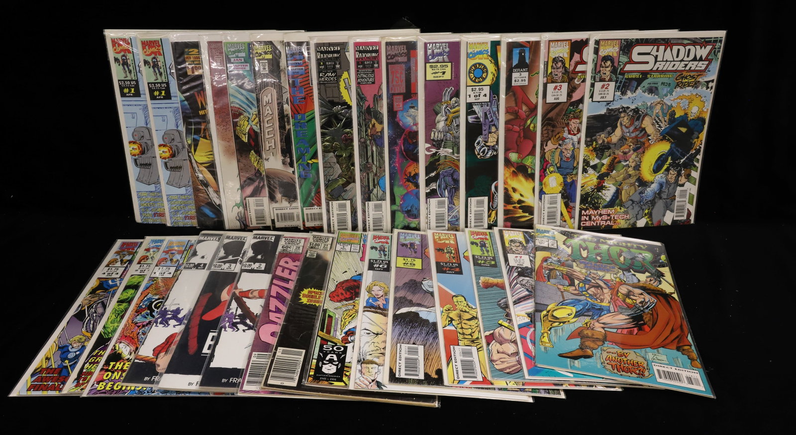 (31) Marvel comics comic books: lot of mixed comics including the elektra saga, Super Soldiers, and Dazzler and others PLEASE READ CAREFULLY - ITEMS MUST BE PAID FOR THROUGH LIVE AUCTIONEERS OR WITH CASH OR CHECK IN PERSON - Terms