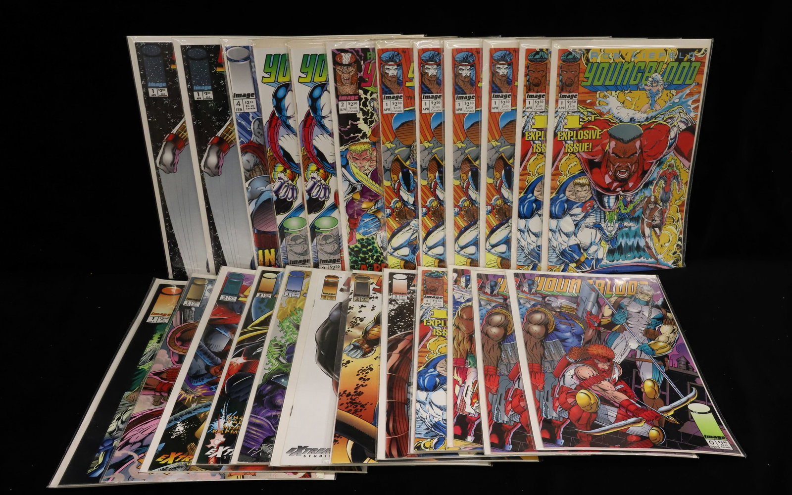 (24) image comics comic books "Youngblood": Lot of Youngblood by Rob Liefeld PLEASE READ CAREFULLY - ITEMS MUST BE PAID FOR THROUGH LIVE AUCTIONEERS OR WITH CASH OR CHECK IN PERSON - Terms for Purchasing and Shipping of Auction Items. Please