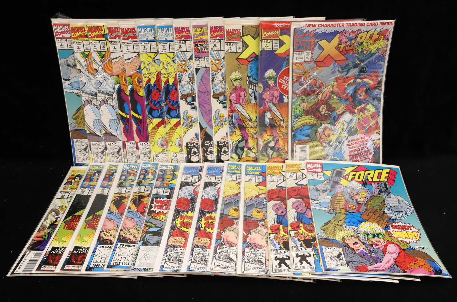 (26) Marvel comics comic books "X Force": Lot of "X- Force" comics (Domino Triumphant, The Final Gift, etc.) PLEASE READ CAREFULLY - ITEMS MUST BE PAID FOR THROUGH LIVE AUCTIONEERS OR WITH CASH OR CHECK IN PERSON - Terms for Purchasing and