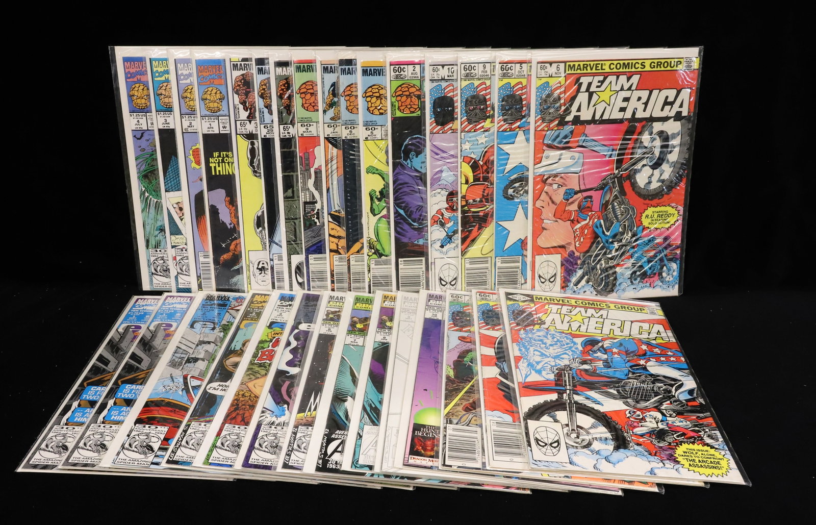 (30) Marvel comics: (6) "Team America", (11) "The Thing", (10) "Tek World" PLEASE READ CAREFULLY - ITEMS MUST BE PAID FOR THROUGH LIVE AUCTIONEERS OR WITH CASH OR CHECK IN PERSON - Terms for Purchasing and Shipping of Au