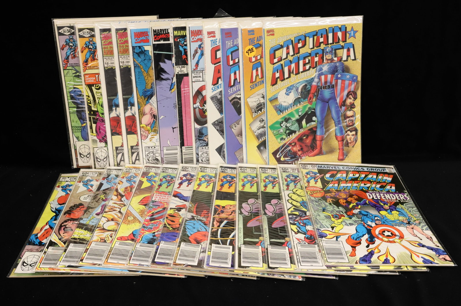 (23) Marvel comics group and Marvel comics comic books "Captain America" (1 of 5)