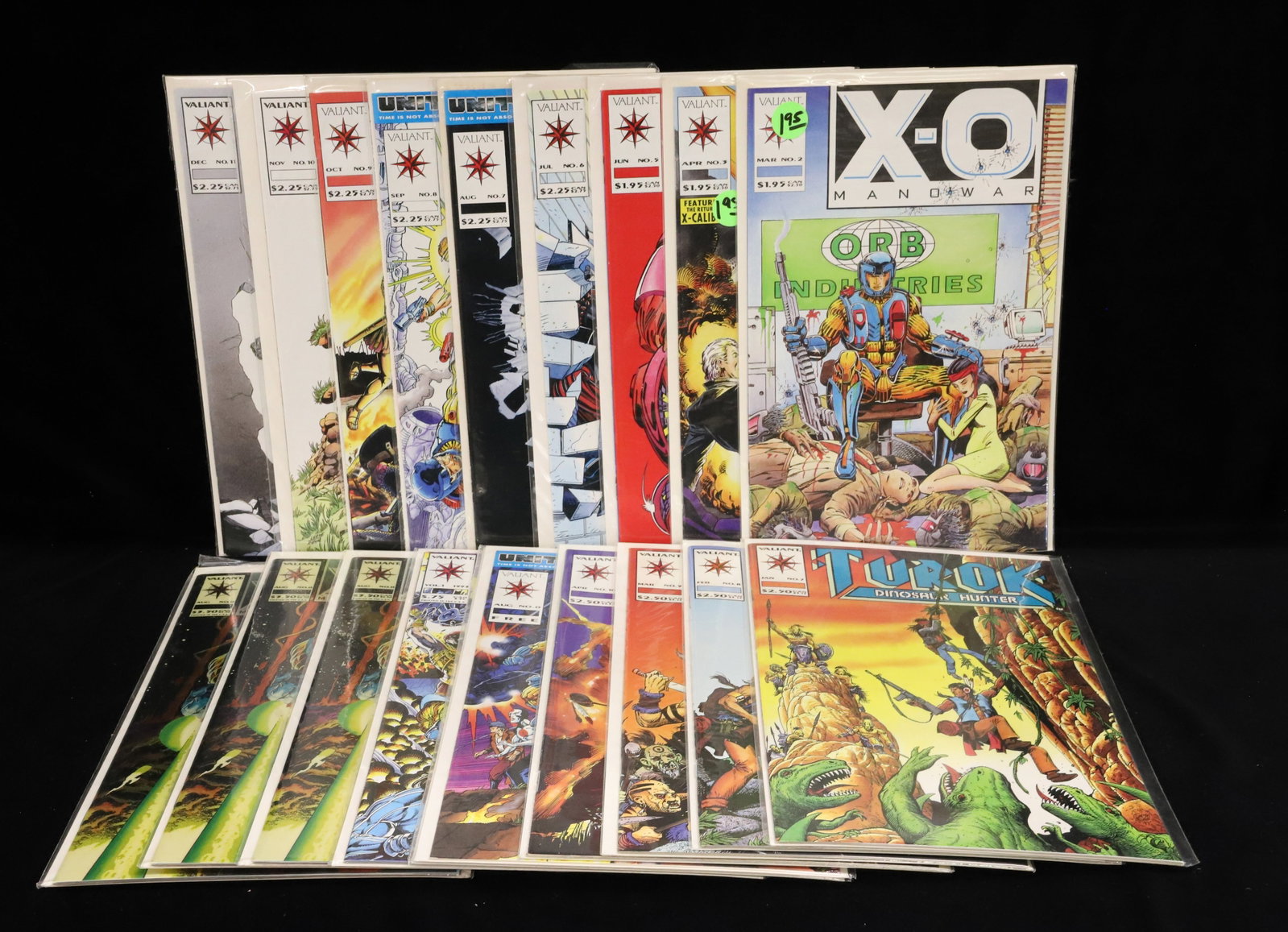 (19) Valiant comics comic books "X-O": Mixed comic lot W/ "X-O Manowar", "Turok", "Unity" and more PLEASE READ CAREFULLY - ITEMS MUST BE PAID FOR THROUGH LIVE AUCTIONEERS OR WITH CASH OR CHECK IN PERSON - Terms for Purchasing and Shipping