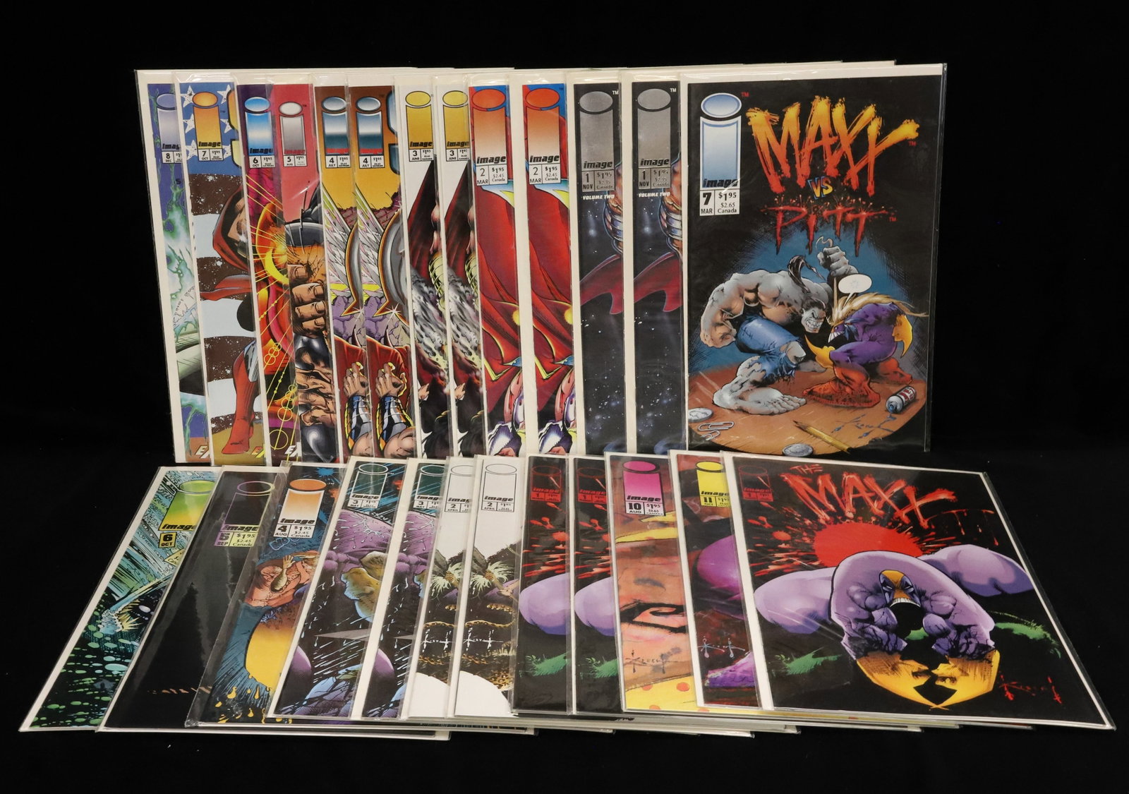 (25) Image comics comic books: (13) "The Maxx" and (12) "Supreme" comics PLEASE READ CAREFULLY - ITEMS MUST BE PAID FOR THROUGH LIVE AUCTIONEERS OR WITH CASH OR CHECK IN PERSON - Terms for Purchasing and Shipping of Auction Items.