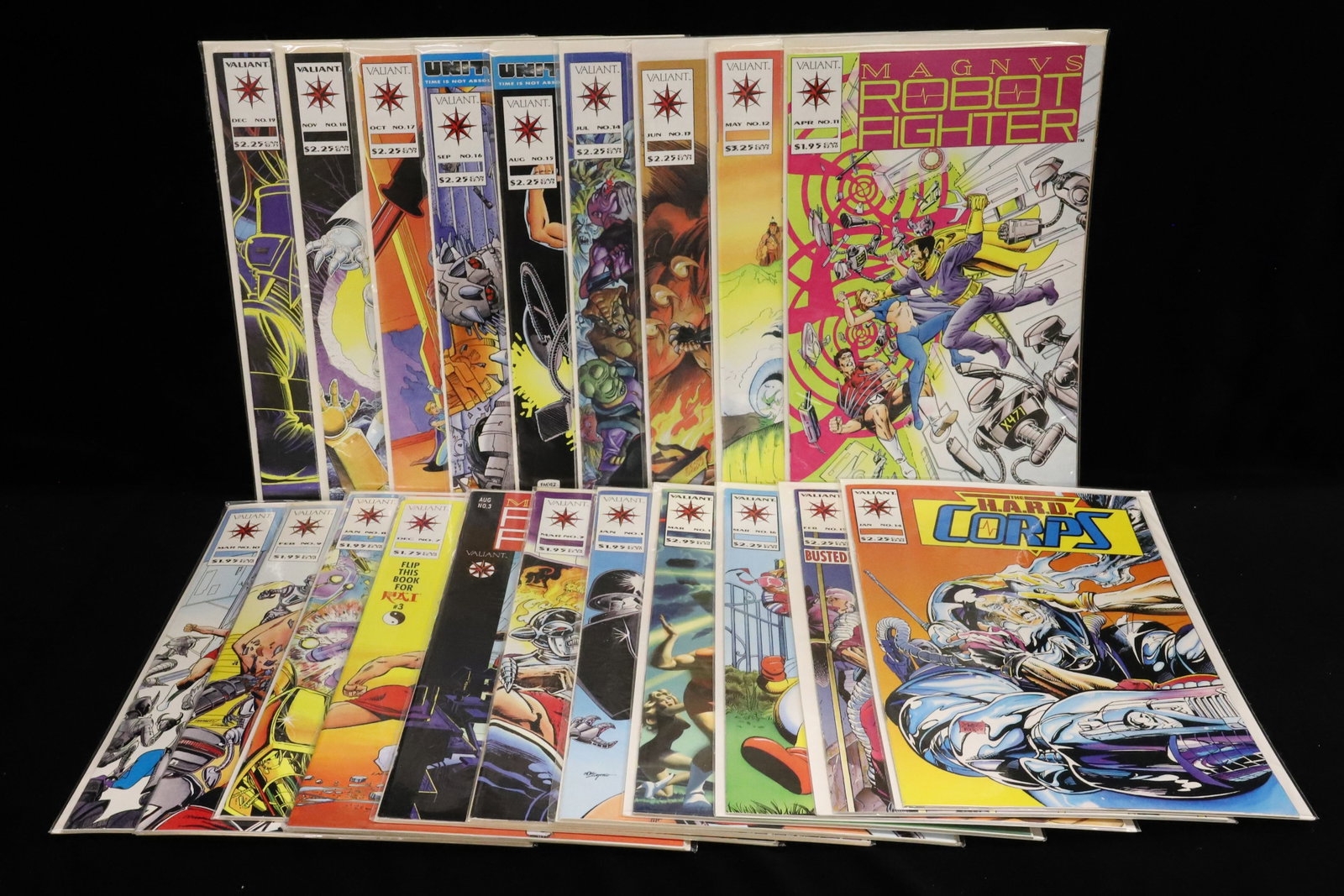 (20) Valiant comics comic books "Magics Robot Fighter": (3) "H.A.R.D. Corps" and (17) "Robot Fighter" comics PLEASE READ CAREFULLY - ITEMS MUST BE PAID FOR THROUGH LIVE AUCTIONEERS OR WITH CASH OR CHECK IN PERSON - Terms for Purchasing and Shipping of Auct