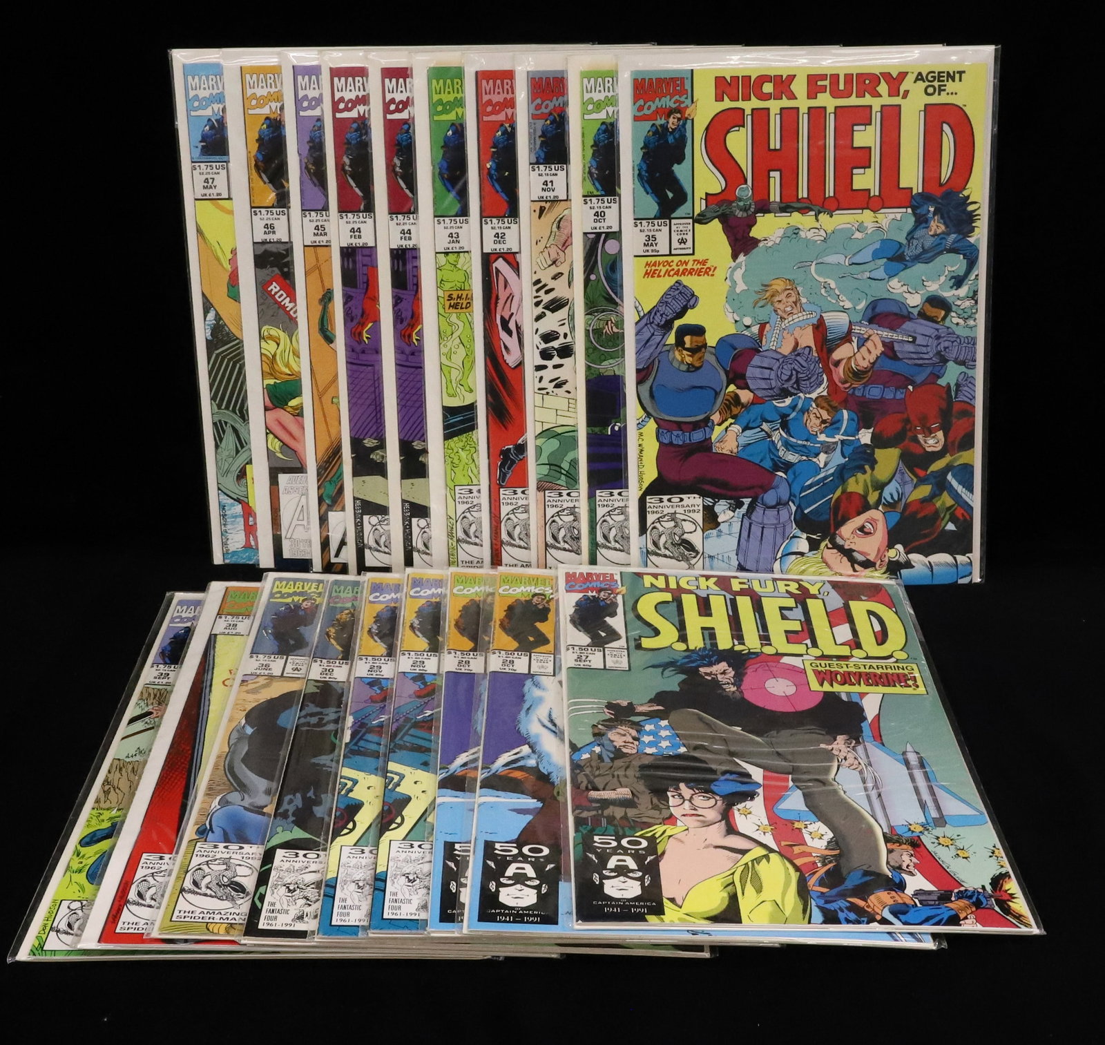 (19) Marvel Comics comic books: Nick Fury, Agent of S.H.I.E.L.D. from Marvel Comics PLEASE READ CAREFULLY - ITEMS MUST BE PAID FOR THROUGH LIVE AUCTIONEERS OR WITH CASH OR CHECK IN PERSON - Terms for Purchasing and Shipping of Aucti