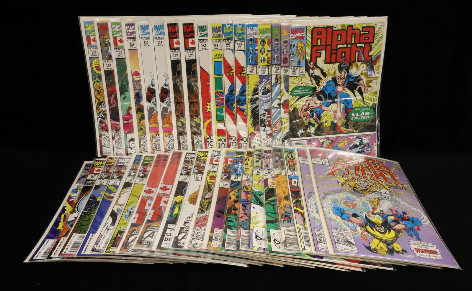 (37) Marvel Comics comic books: Alpha Flight comics from Marvel Comics PLEASE READ CAREFULLY - ITEMS MUST BE PAID FOR THROUGH LIVE AUCTIONEERS OR WITH CASH OR CHECK IN PERSON - Terms for Purchasing and Shipping of Auction Items.