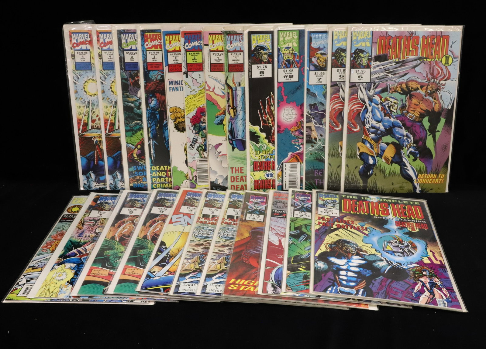 (24) Marvel Comics comic books: Death's Head comics from Marvel PLEASE READ CAREFULLY - ITEMS MUST BE PAID FOR THROUGH LIVE AUCTIONEERS OR WITH CASH OR CHECK IN PERSON - Terms for Purchasing and Shipping of Auction Items. Please