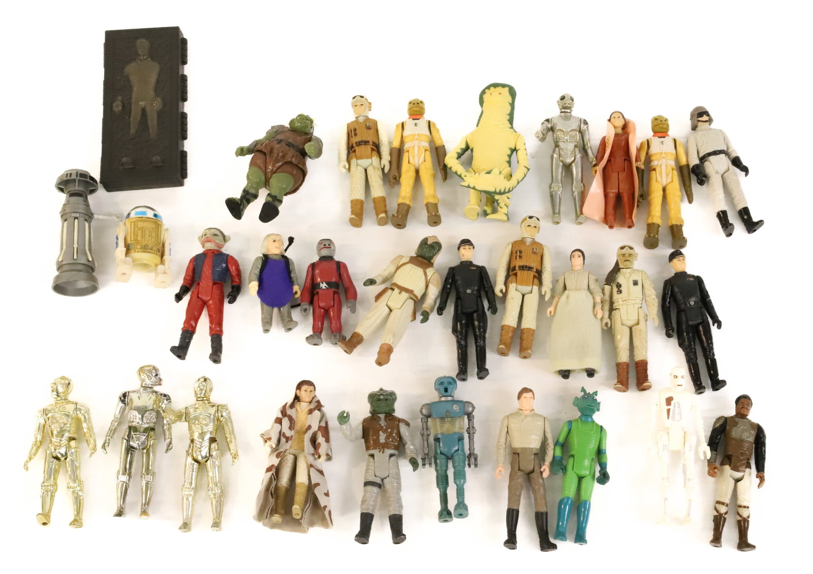Lot of Star Wars Action Figures: (30) Figures. PLEASE READ CAREFULLY - ITEMS MUST BE PAID FOR THROUGH LIVE AUCTIONEERS OR WITH CASH OR CHECK IN PERSON - Terms for Purchasing and Shipping of Auction Items. Please read carefully before