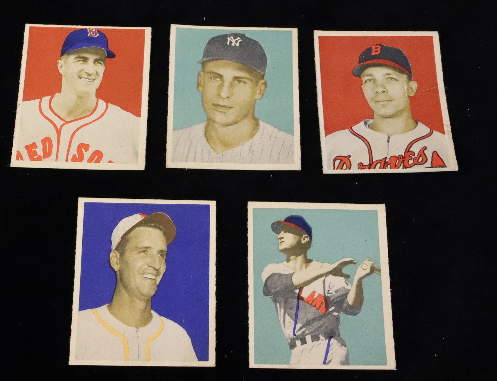 (5) Bowman 1949 Baseball Cards (1 of 2)