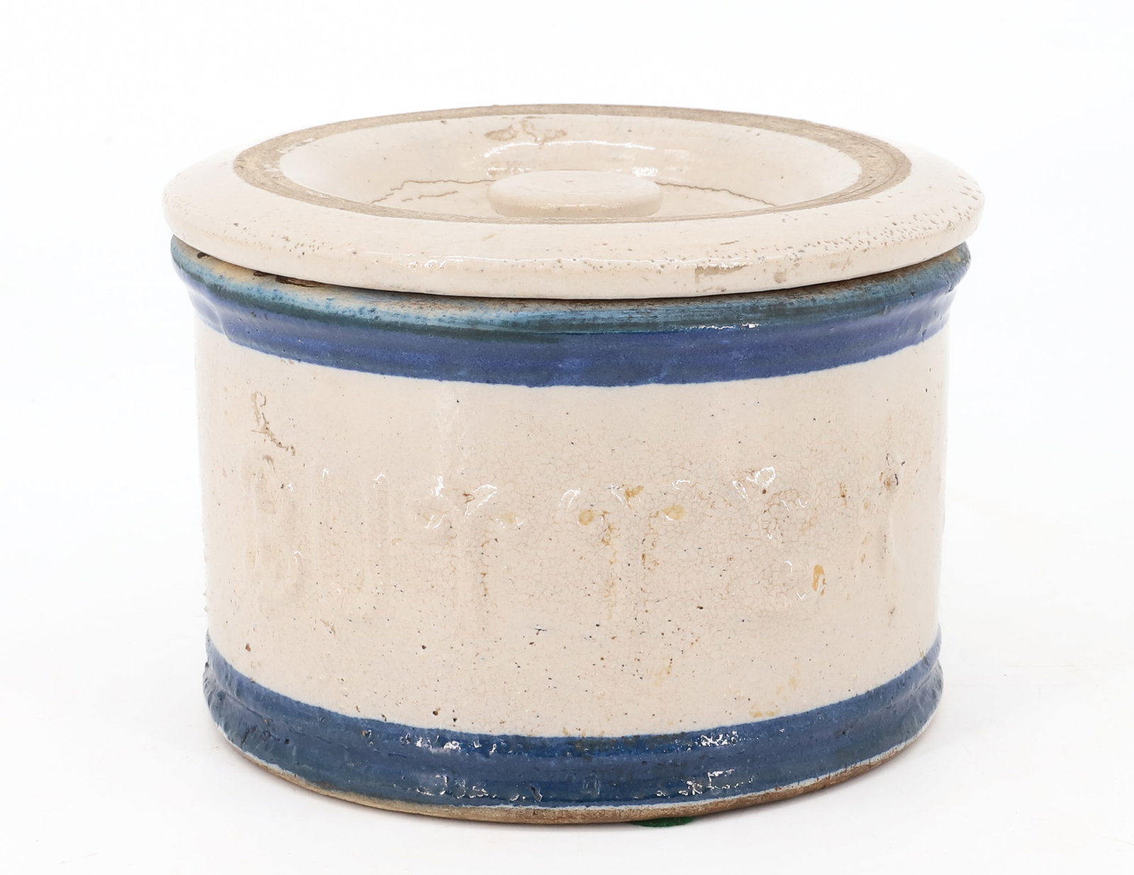 STONEWARE BUTTER CROCK (1 of 6)