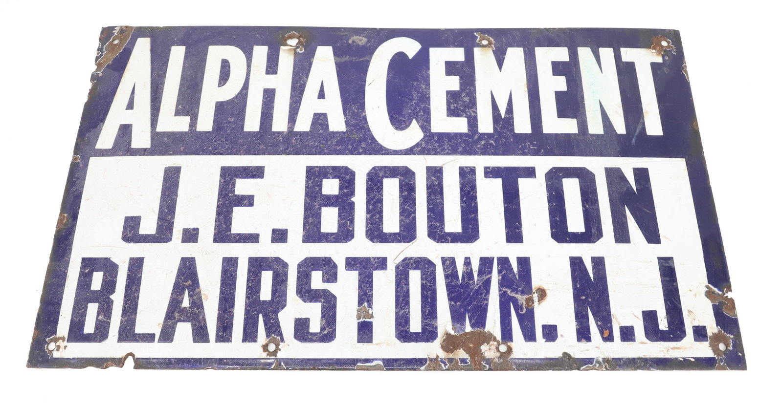 ALPHA CEMENT PORCELAIN SIGN (1 of 3)