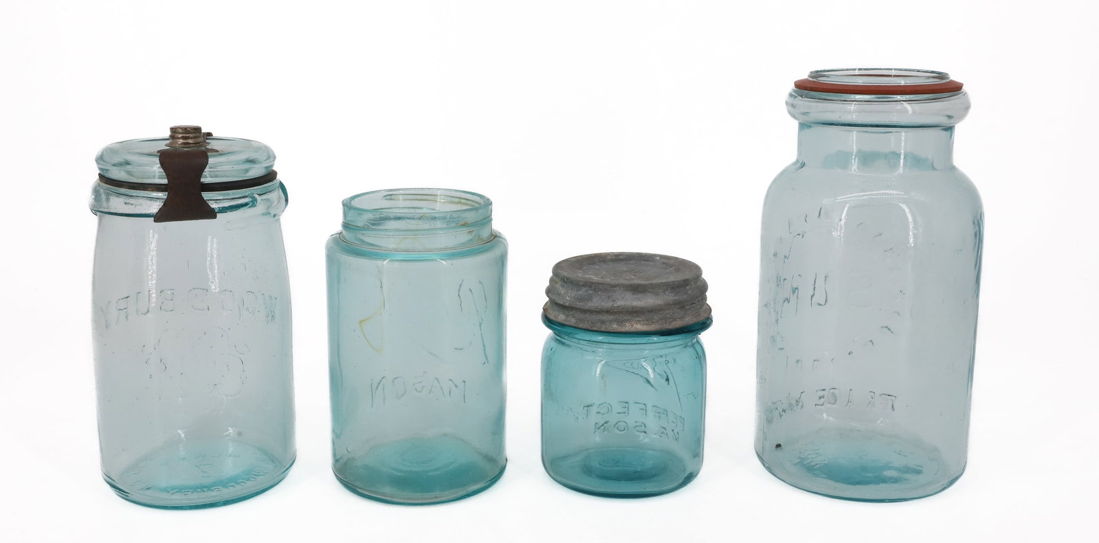 (4) ANTIQUE FRUIT JARS - 2
