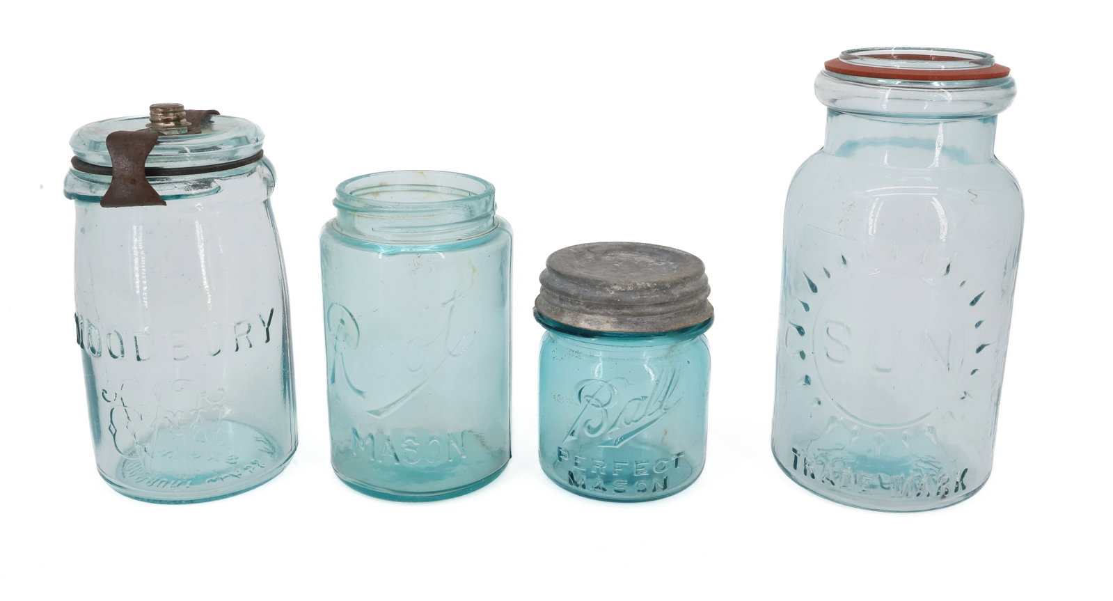 (4) ANTIQUE FRUIT JARS - 5