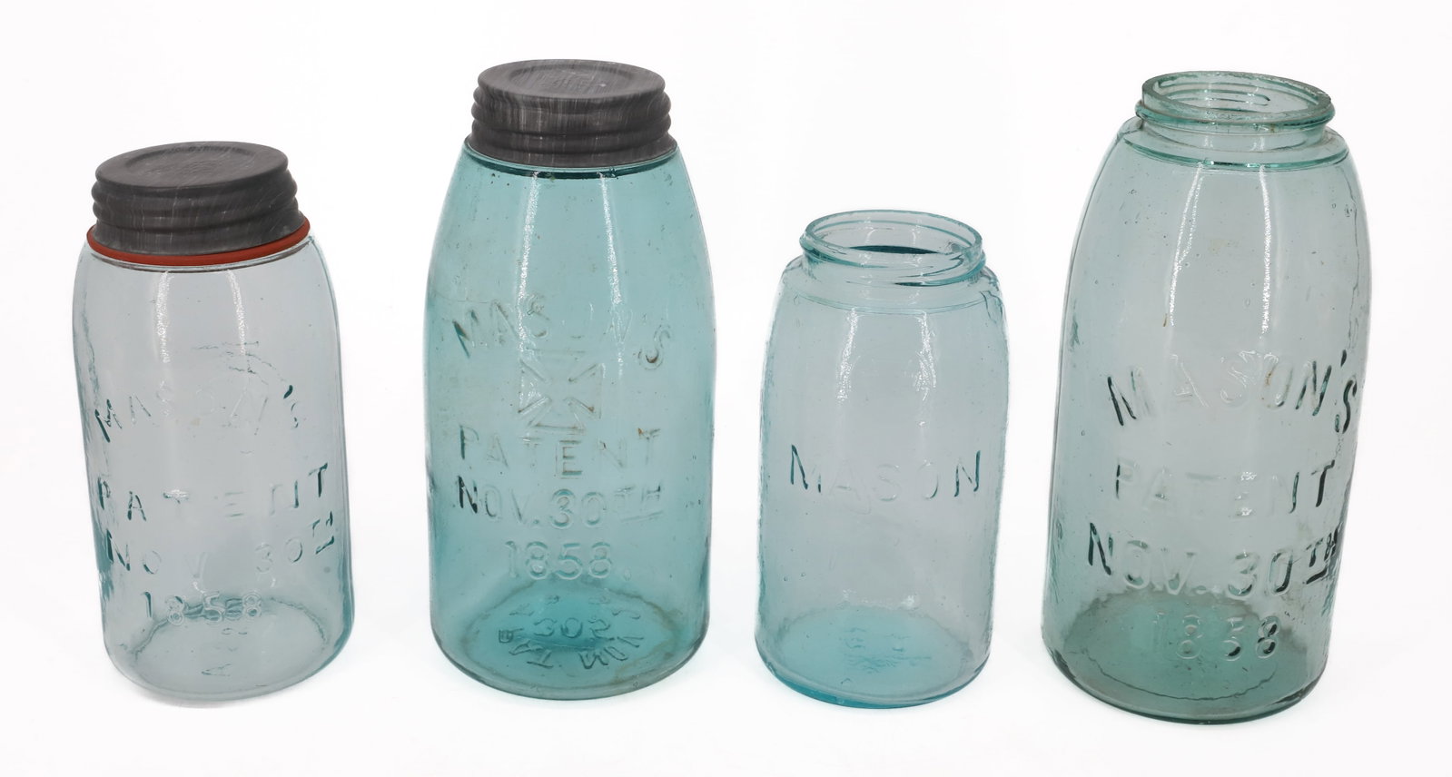 (4) MASON'S FRUIT JARS - 2