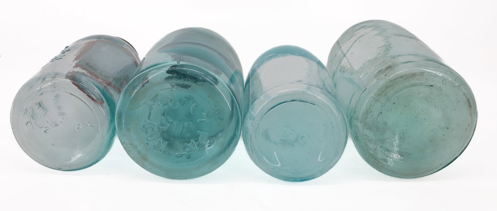 (4) MASON'S FRUIT JARS - 9