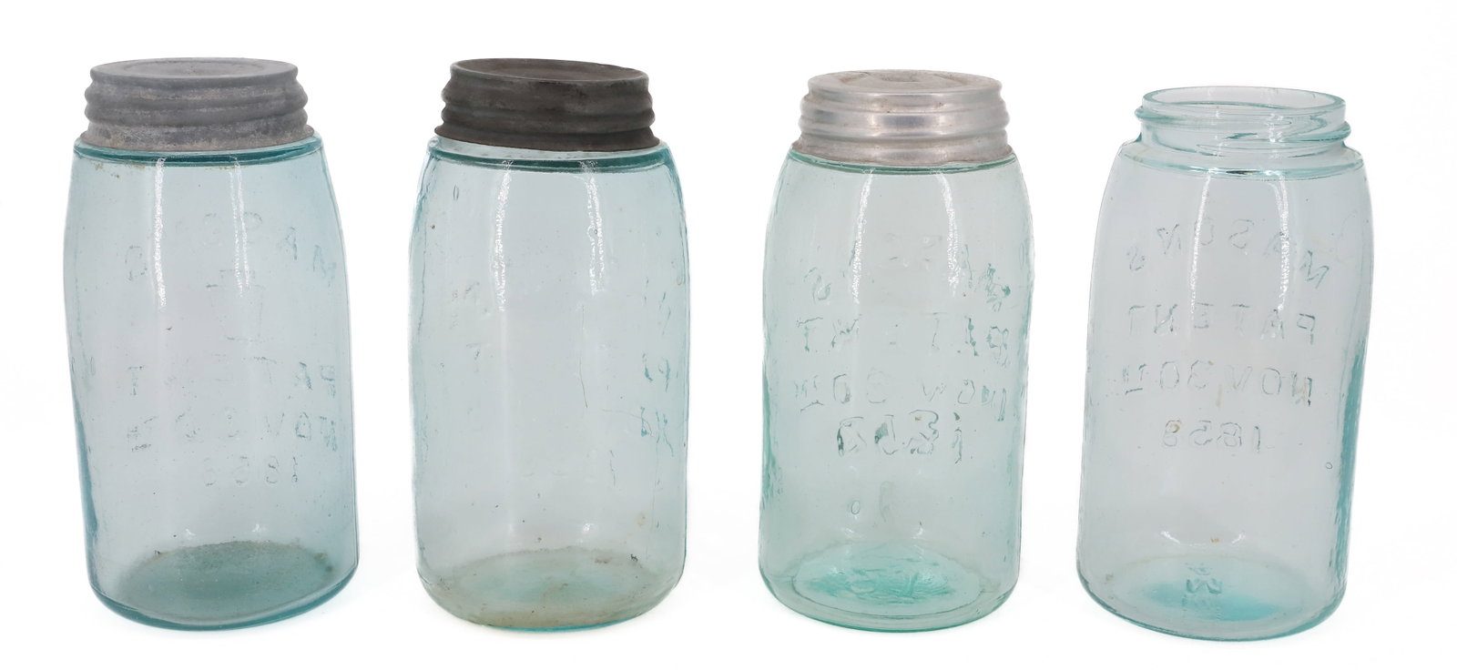 (4) MASON'S FRUIT JARS - 6