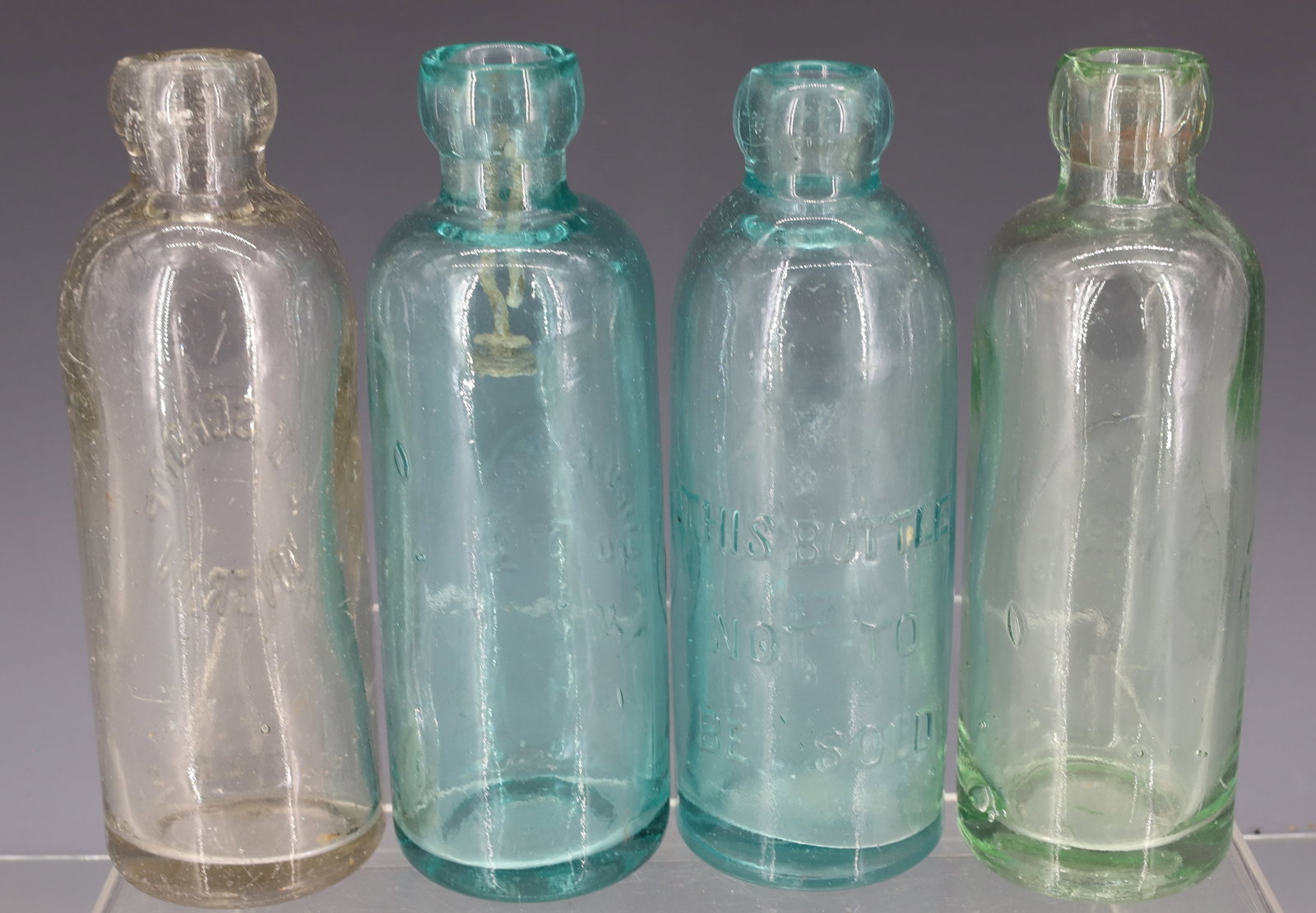 (4) DOVER, NJ BOTTLES - 4